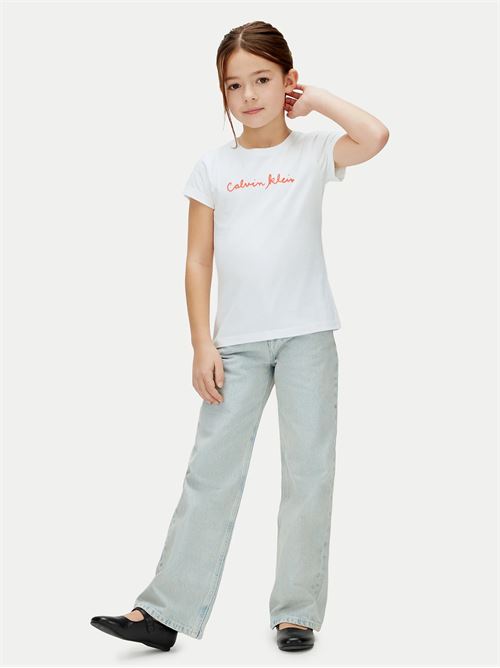 script logo slim ss t-shirt CALVIN KLEIN JEANS | LVCKSJA17GYAF